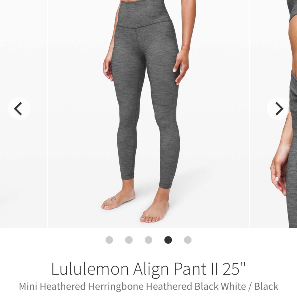 Lululemon Heathered Gray Leggings - size 10